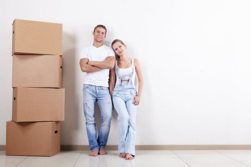 Removal team handling a house move in Earls Court