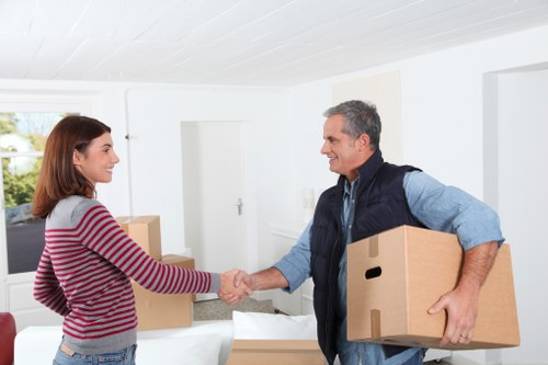 Commercial movers relocating office equipment near Earls Court