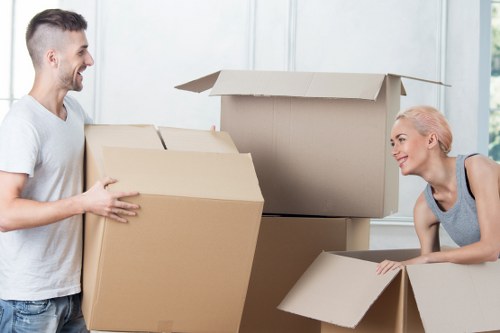 Packing and transport support for an Earls Court office move