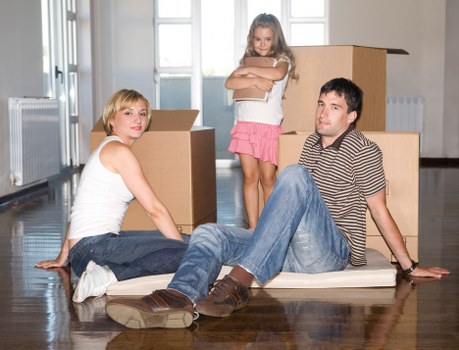Insured van moving service with safety equipment and careful loading